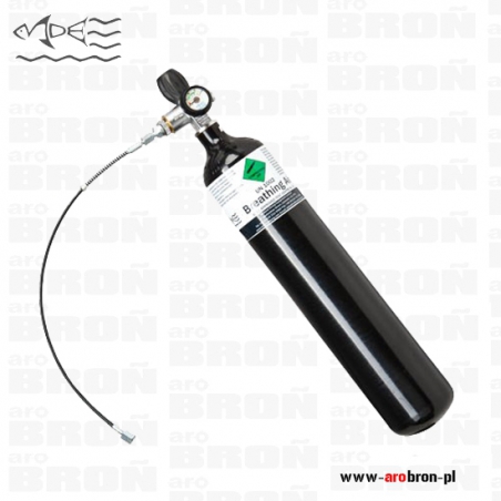 Butla na sprężone powietrze Midland do wiatrówek PCP 300Bar 3L + zest. ład.