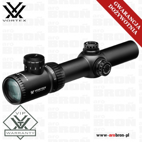 Luneta celownicza myśliwska Vortex CROSSFIRE II 1-4x24 V-BRITE - podświetlany krzyż, szeroki kąt widzenia