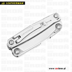 Multitool Leatherman Rev 832130 - 12 funkcji, stalowy klips