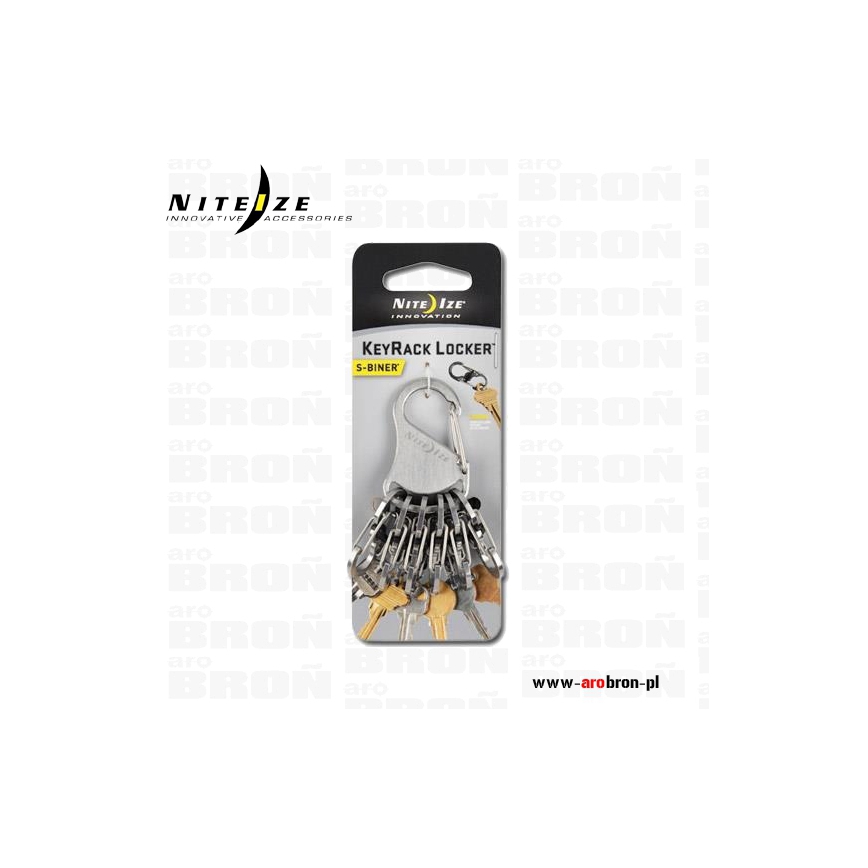 Brelok Nite Ize S-Biner KeyRack Locker Steel KLK-11-R3