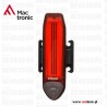 Lampa rowerowa tylna Mactronic Red Line (ABR0021)- 20 lm, ładowalna, zasięg 100 m, gumowy montaż
