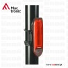 Lampa rowerowa tylna Mactronic Red Line (ABR0021)- 20 lm, ładowalna, zasięg 100 m, gumowy montaż