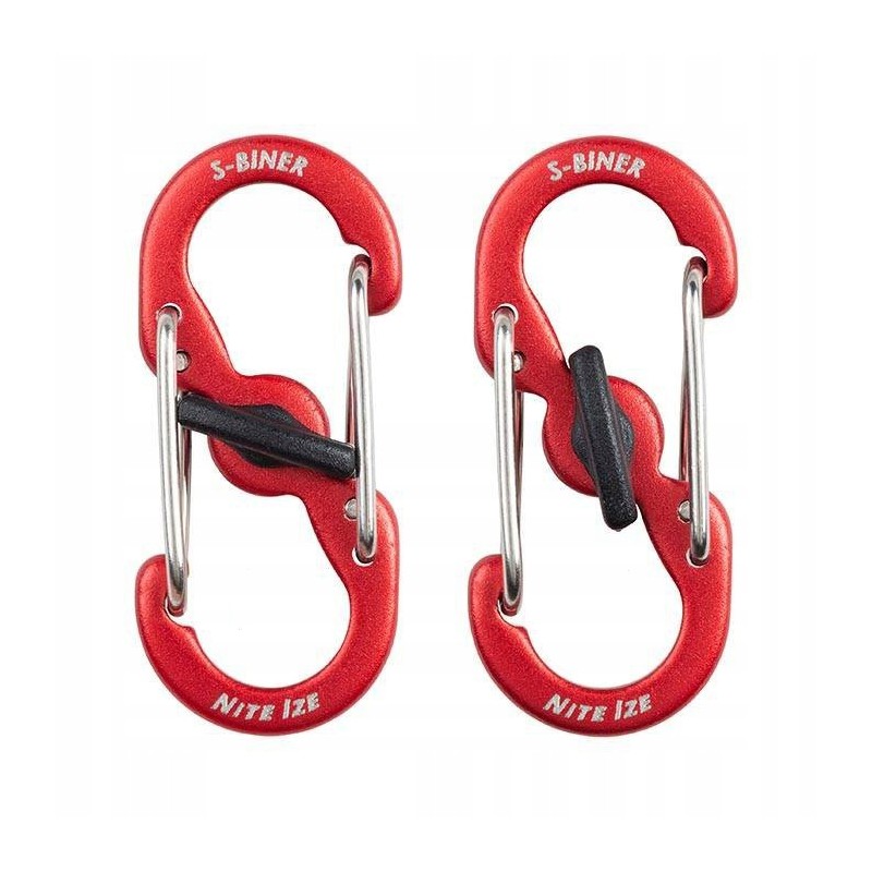 KARABIŃCZYK NITE IZE S-BINER ALUMINIUM RED